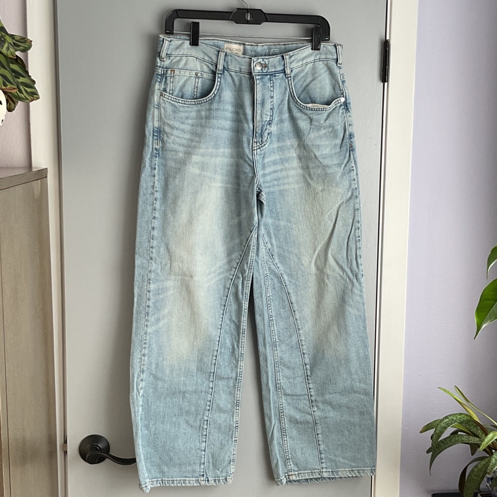 Pilcro Light Blue Flare & Wide Leg Jeans